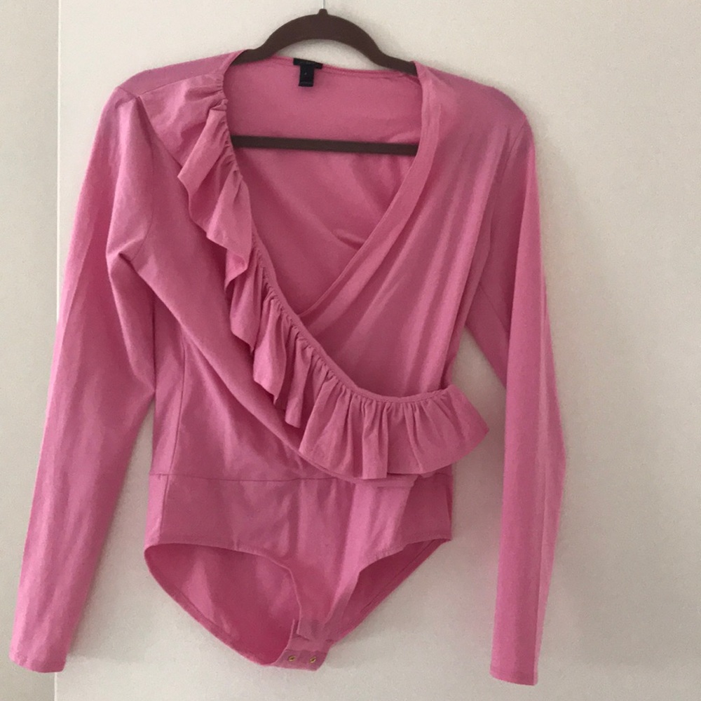 Jcrew ruffle bodysuit NWOT